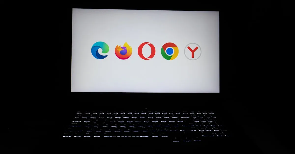 AI browser agent working across browser tabs on a laptop