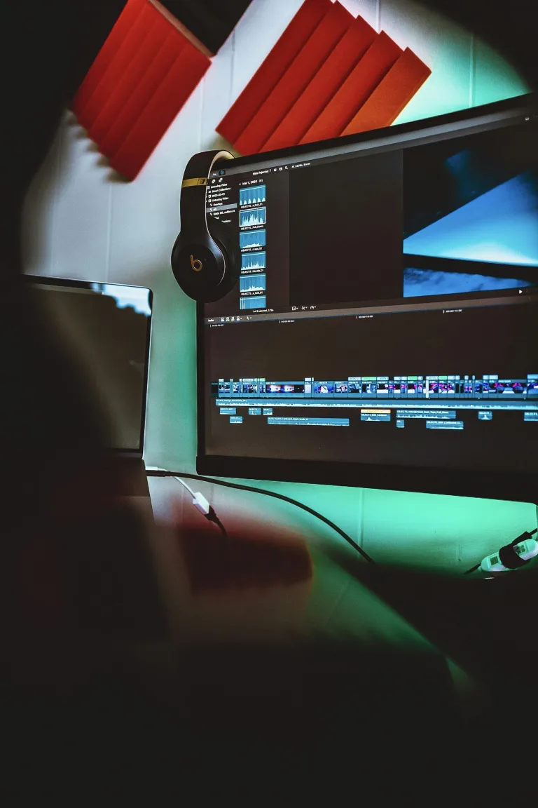 AI video generators shown on a video editing workstation