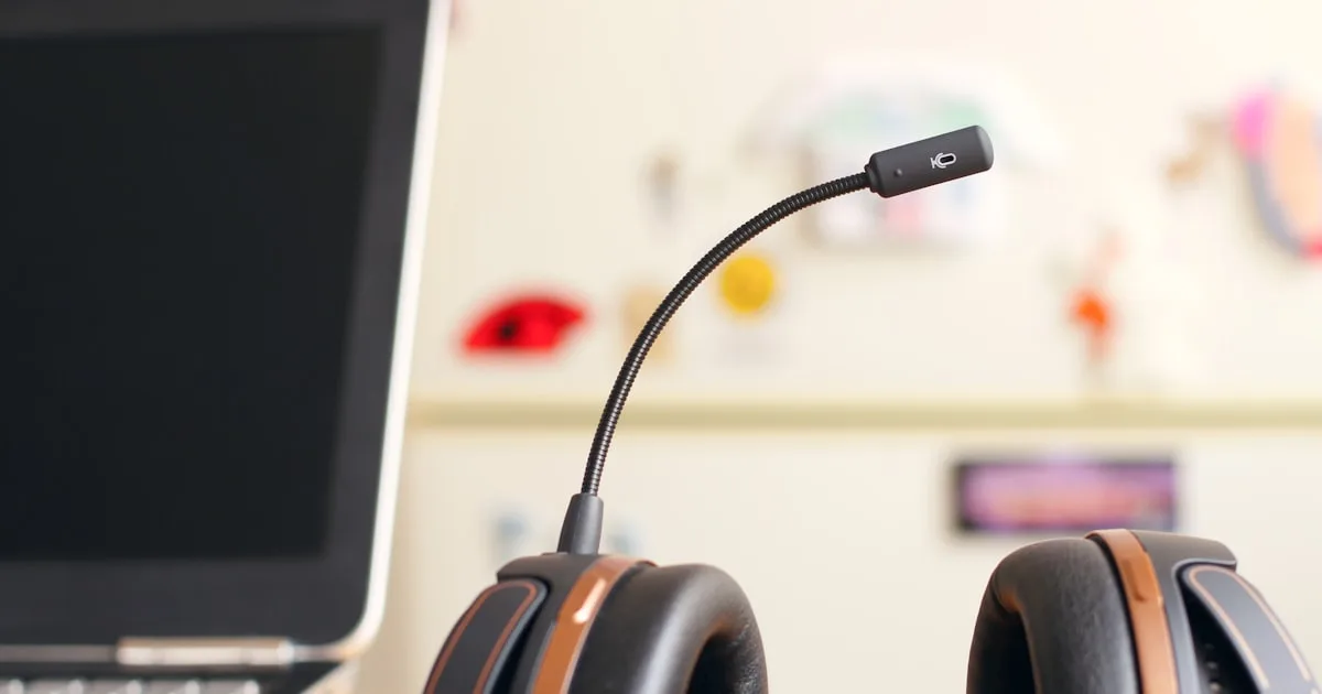 AI voice agent handling a real-time call through a headset