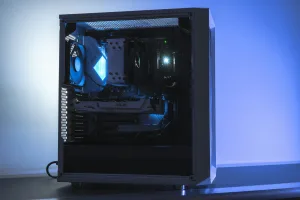 AI workstation build in a large tower case with high airflow