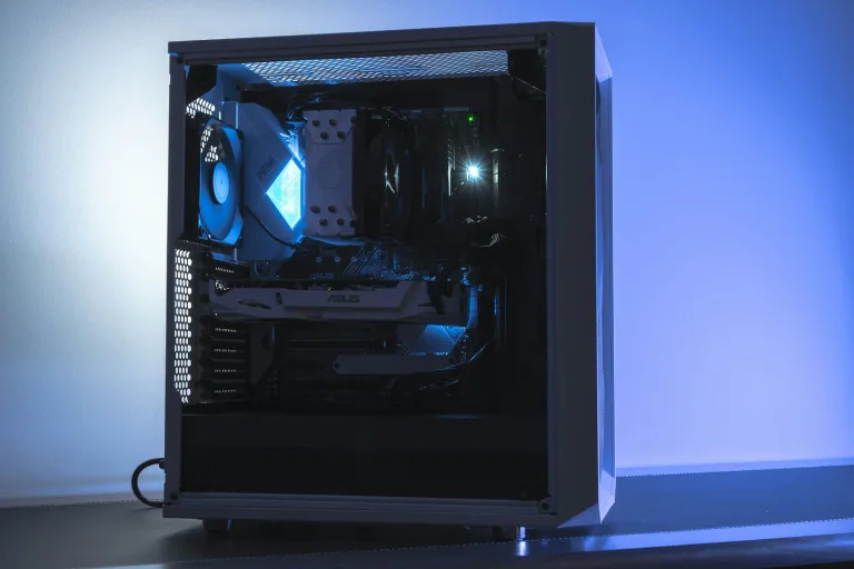 AI workstation build in a large tower case with high airflow