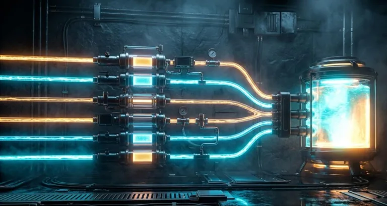 Data pipeline tools shown as streams flowing through filtering stages into a single store