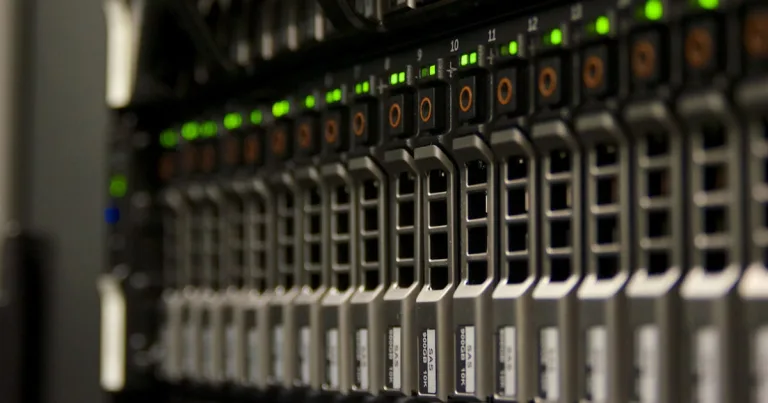 LLM inference server racks running concurrent model requests