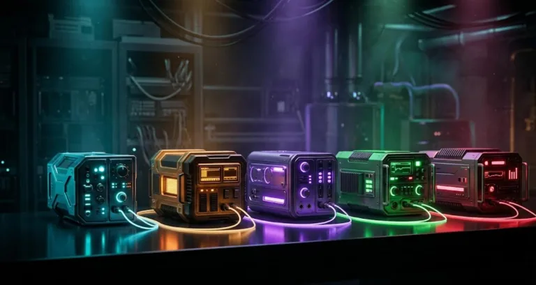 MLOps tools stack shown as five distinct modular units connected in a row