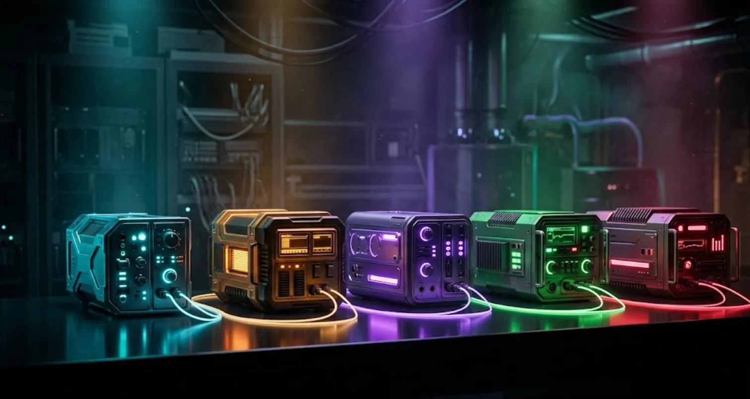 MLOps tools stack shown as five distinct modular units connected in a row