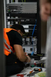 OVH GPU server hardware racked in a European data centre