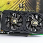 RTX 5060 Ti for AI shown as a compact dual-fan graphics card