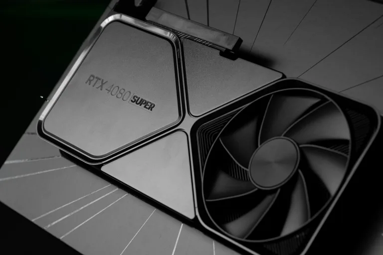 Used vs new GPU for AI comparison showing a modern graphics card cooler