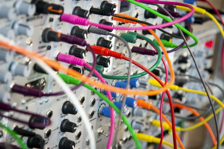 Vector database for RAG illustrated by dense network infrastructure
