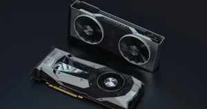 RTX graphics card installed in a PC build